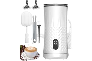 ANDIZUN Milk Frother Electric - 4 in 1 Milk Foamer with Temperature Control Automatic Milk Steamer, Silent Milk Warmer Auto Shut-Off for Hot or Cold Milk, Coffee, Hot Chocolate, Cappuccino, Latte