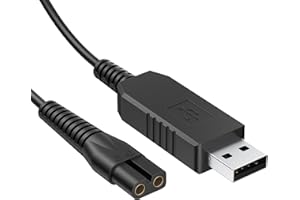 DEMARK Replacement Charger Compatible with Wahl Shaver, Ancable Charging Cable Compatible with Wahl Colour Pro Cordless Clipper (Black)