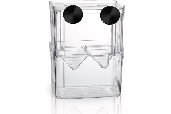 Boîte d'élevage pour Aquarium, Boîte d'isolation pour Aquarium avec Compartiment Isolant, Accessoires pour Petits Poissons, crevettes, Poissons-Clowns, guppys (Taille M)