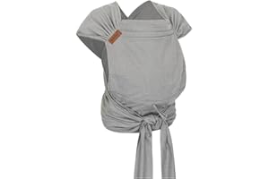 Hoppediz Hop-Tye Advanced - 4-in-1 Babytrage für Neugeborene ab Geburt - Halfbuckle Tragehilfe mit Tuchträgern - mitwachsend bis 20 kg - Design Kos