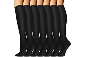 Odtmger Kompressionssocken (7 Paar) für Frauen und Männer, Durchblutung 20-30 mmhg Kniestrümpfe sind die beste Unterstützung