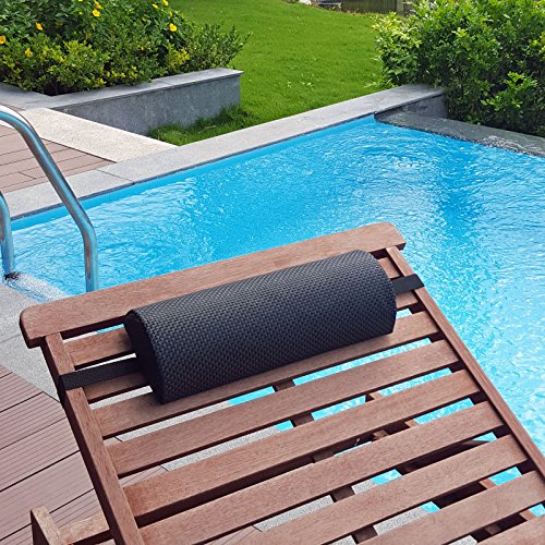 2 Nackenpolster für Gartenmöbel Liegen Deckchair Relaxsessel Kopfkissen