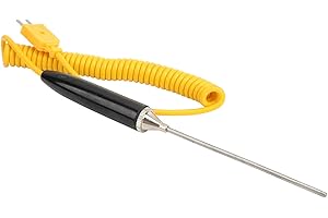 T OSUNY 3x100mm K Type Handheld Surface Thermocouple Probe, Thermocouple Probe Handheld Temperature Sensor for High Temperature Furnace and Measuring The Surface Temperature