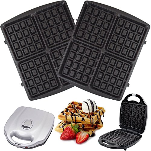 1 Satz Waffelplatten passend für Syntrox Chef Maker ZN-2000W und Efbe Schott Zaubernuss ZN 800 XXL