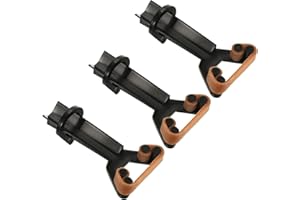 PATIKIL Abrazadera de Reparación de Taco de Billar 3 Piezas Plástico Sujetador de Presión de Punta de Taco de Billar Herramienta de Reparación Accesorios para Clubes Negro