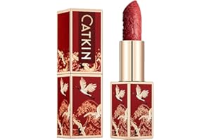 CATKIN Rossetto Opaco Rossetto Con Colore Rosso a Lunga Durata Trucco per Labbra Idratante Liscio Morbido Colore delle Labbra ad Alto Impatto Infuso Con Vitamina E (CR129)