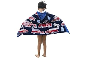 Zinsale Cartone bambini Telo da bagno con cappuccio Telo mare Poncho in morbido cotone Bambini Accappatoio Coperta