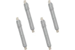Xpieoyrm 4 Stück Blumendraht verzinkt, Wickeldraht lose auf Holzwickel, zur Befestigung von Blumen und Pflanzen, Ø 0.68mm x 35 m Silber vielseitig Bindedraht, für DIY, kreative Projekte, Dekoration
