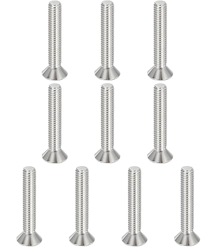 12 Bulloni Per Mobili Da 1/4-20 X 1-1/2, A Testa Rotonda, In Acciaio Al