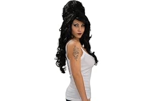 Rubies Official Amy Winehouse Rehab Costume Wig, Adult Fancy Dress Accessory (Packaging may vary) Halloween