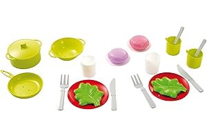 Ecoiffier - Giocattolo, Paniere con Servizio da Tavola, Colori Assortiti