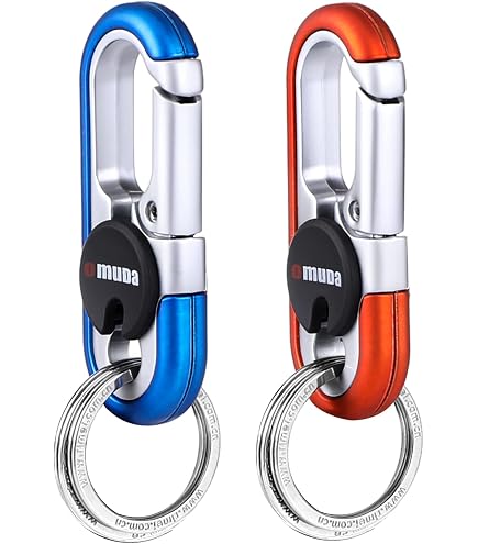Lot De 3 Porte-clés Mousqueton En Métal - Alliage Zinc Résistant - Fermeture Rapide - Pour Clés, Sac à Dos, Camping