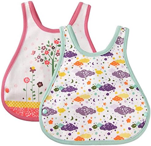 Unisex Baby Bibs Adjustable Snaps Absorbent Bandana Bibs For Drooling Teething Newborn Infant Gift
