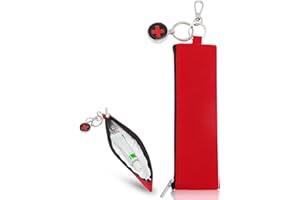 VOSSOT Kühltasche Medikamente Mini mit Notfall Anhänger - Isolierte Medikamententasche für Reisen, Rucksack, Flugzeug - Epipen Tasche mit Karabiner für Insulin, Allergiemittel, Diabetiker, Kinder