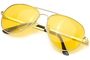 SODQW Lunette de Conduite Vision de Nuit Anti Eblouissement Polarisée- Jaune anti-éblouissement Lunettes - Protection UV400