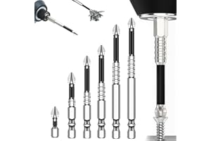 MZZSVEUY 6PCS High Magnetic Screwdriver Drill Bit Set, Strong Magnetic Durability Screwdriver Drill Bit Set, Anti-Slip Magnetic Electric Screwdriver Drill Bits Sets for Impact Driver 25 50 65 70 90 150mm