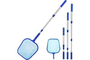 SUDS-ONLINE Swimming Pool Net, Leaf Skimmer with Telescopic Handle for Pools and Spas