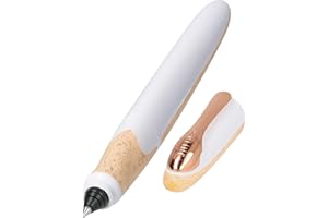 ONLINE Air pióro kulkowe White Rose w zestawie z wkładem kombi | wysokiej jakości pióro kulkowe o ergonomicznym trójkątnym wzornictwie | technika Magic Ball dla osób prawo- i leworęcznych o grubości