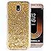 Produktbild COOVY Cover für Samsung Galaxy J5 SM-J530/SM-J530F/SM-J530F/DS (Model 2017)/J5 pro dünne TPU Silikon Bumper Hülle, Slim Schutzhülle, Case in funkelndem Glitzer-Design | Farbe gold