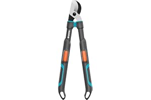 Gardena Cisaille à branches TeleCut Pro S: cisaille à branches télescopique pour bois frais jusqu'à 50 mm, extensible jusqu'à 670 mm, lames affûtées avec précision (12040-88)