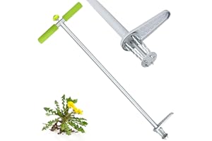 Hortem Weed Puller Long Handle, 85cm Root Removal Tool, Stand Up Weeder with Durable Foot Plate, Dandelion Puller and Garden Weeding Hand Tool