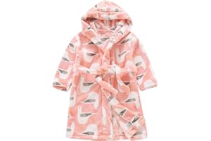 LJHH Accappatoi per Bambini Ragazzi Bambino Accappatoio Neonati Vestaglia Bebè Indumenti Notte Bambini Biancheria da Notte Ragazze Ragazzi Unisex Flanella Pigiami Regali Accappatoio Bambina Bambino