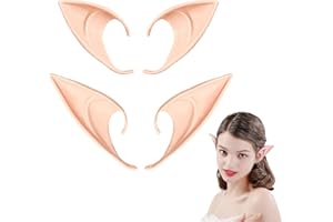 SALGIA 2 Paar Elfenohren, Elf Ears für Kinder und Erwachsene, Cosplay Fairy Elfen Ohren, für Karneval Halloween Kostüm Party Cosplay Zubehör