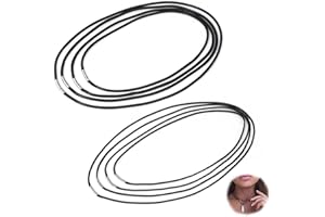 Svitzoot Leder Halskette 8 Stück Lederband Halskette 2mm/ 3mm