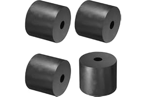 TA-VIGOR 4 st gummimellanlag 50 mm yttre diameter 12 mm inre diameter 40 mm höjd – Runda anti-vibrations gummibussar, tjocka