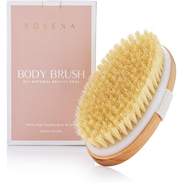 YBrush Körper-Trockenbürste Aus 100% Rosshaar – Für Glatte Haut, Gegen Cellulite & Eingewachsene Haare