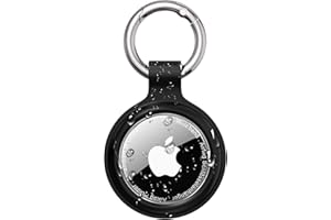 PESTON AirTag Holder Keyring – IP67 Waterproof Case for Apple AirTag, Anti-Lost, Scratch-Resistant - Air Tag Holder for Keys, Pets, Luggage