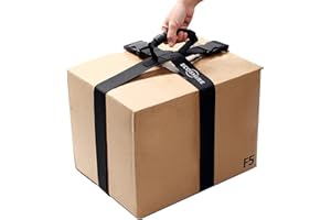 ECOSHIRE Box Carrying Strap with Handle, Handheld Belt for Safely Moving and Lifting Heavy Boxes, Adjustable Belt, Cross Style Carry Straps, Suitable for Groceries, Luggage(118.1 inch)