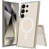Coverzone Samsung Galaxy S23 Ultra İle Uyumlu Kılıf Şeffaf, Wireless Magsafe ile uyumlu Silikon Kapak Samsung Galaxy S23 Ultr