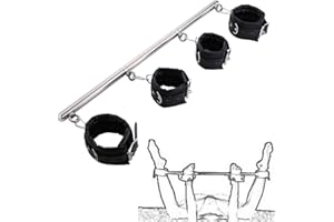 TM-mall Ensemble de 4 Bretelles réglables en Cuir Noir pour l'entraînement à la sécurité Sportive