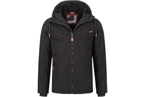 ALESSANDRO SALVARINI Herren Winter Jacke warm mit Kapuze AS-331