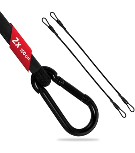 LHOEST Lot De 4 Tendeurs En Caoutchouc Avec Crochets