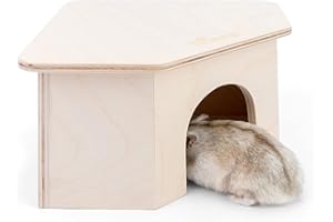 Niteangel Birkenkammer-Labyrinth-Hamsterversteck – kleine Haustiere, Waldhaus, Lebensraum, Dekoration für Hamster, Mäuse, Rennmäuse