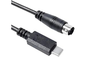 Youtang USB-C auf Mini-Din 7-poliger Stecker Kabel für IK Multimedia iRig-Serie, kompatibel mit HD, HD-A, Keys, I/O 25, I/O49, MIDI 2, Pro, Pro Duo, Pro Duo I/O, Pro I/O, Stream (USB-C auf Min Din,