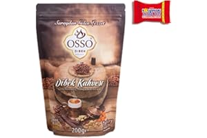 ‎TRINOVI.COM Trinovi Osso Türkischer Ottoman Dibek Mokka Kaffee, 1 X 200gr, Traditioneller, Aromatischer Ottomanischer Kaffee, Frisch Gemahlen, Röstkaffee, Inklusive Tony's Schokolade