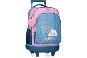 Enso Dreamer Mochila 2 Ruedas Azul 33x44x21 cms Poliéster 30,49L