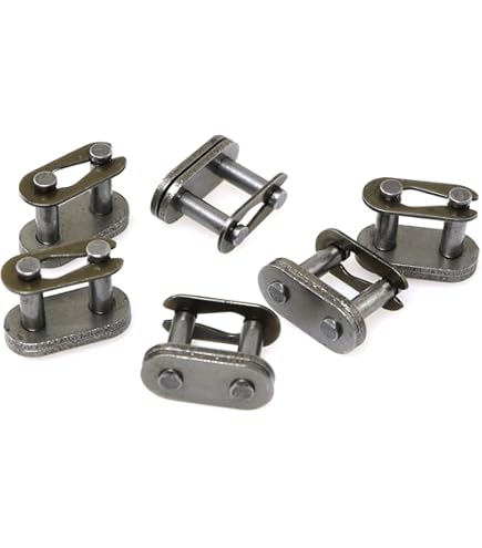 8 Maillons De Connexion Pour Chaîne 10B-1 - Pas 15,875 Mm - Acier Au Carbone - Pour Chaîne Industrielle