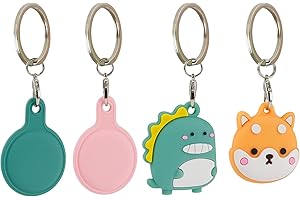 Etui Airtag dla Dzieci, Teklemon 4 Szt. Silikonowy Brelok Airtag Odporny na Zarysowania Futerał Ochronny z Wzorem Kreskówek dla Apple Airtag Etui Airtag dla Dzieci, Teklemon 4 Szt. Silikonowy Brelok Airtag Odporny na Zarysowania Futerał Ochronny z Wzorem Kreskówek dla Apple Airtag