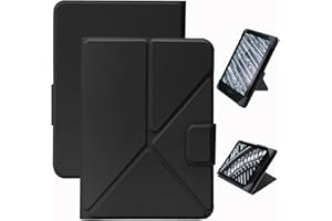FineGear Uniwersalne etui do czytnika e-booków 6 do 6,8 cala Kindle Paperwhite, Kobo Sony, czytnik e-booków, wyświetlacz pionowy i poziomy, kolor czarny
