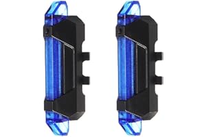 BARAC Luz Trasera para Bicicleta Recargable USB, 5 LED Potente Faro Trasero Bici, Muy Luminoso y Fácil de Instalar, Luces Máxima Seguridad Ciclismo