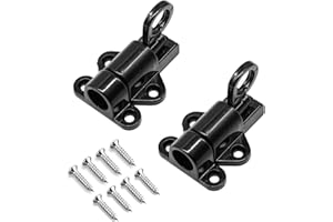 WANGENPING 2 sztuki automatycznych rygiel do drzwi, stop aluminium ze śrubami, samozamykająca się blokada drzwi, okien, drzwi szafy, drzwi balkonowych, drzwi ogrodowych (czarne)