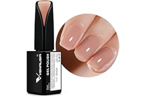 ‎V VENALISA VENALISA uv Nagellack Natur Rosa 15ml Gellack natur nude Jelly Gel Transparent nudefarben Langlebiges Pastell Nageldesigns für DIY Nageldesign