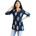 Women's Short Kurti in TopsTunic Rayon Cotton Blend | Ladies Ethnic Tunic