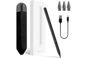 Rysik do iPad 9th i 10th Generacji,Długopis Milikilo z Uchwytem na Ołówki, Odrzucenie Dłoni,do Air11 i Air 13" (M2/M3),iPada Pro 12.9 i 11 (M4),iPads 6th-11th,Rysik do iPad 2018-2025 (Black)