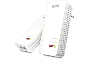 ‎AVM FRITZ!Powerline 1240 AX WLAN Set (Gigabit Powerline with Wi-Fi 6, WLAN Access Point, Ideal for Media Streaming, HD Videos, Internet TV, 1,200 Mbps, German Version)