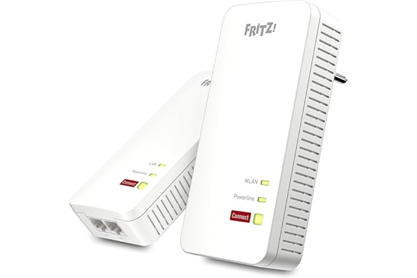 AVM Fritz!Powerline 1240 AX Kit Wi-FI (Gigabit Powerline avec Wi-FI 6, Point d'accès Wi-FI, idéal pour Le Streaming multimédia, Les vidéos HD, Internet TV, 1 200 Mbit/s, Version Allemande)